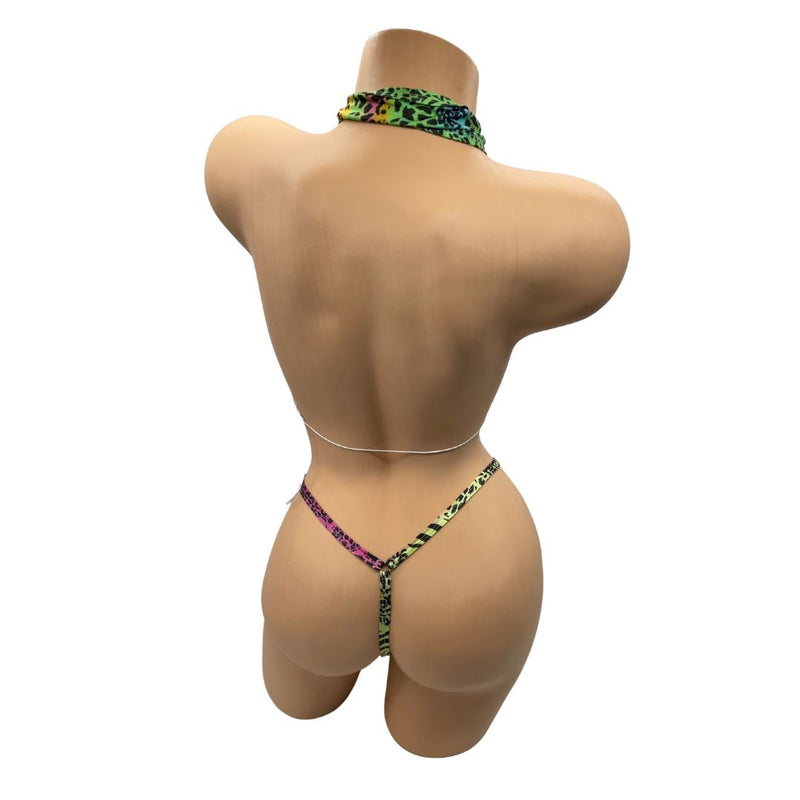 No. 130 Cris Cross Thong Set — Frankie Print Dancer Depot