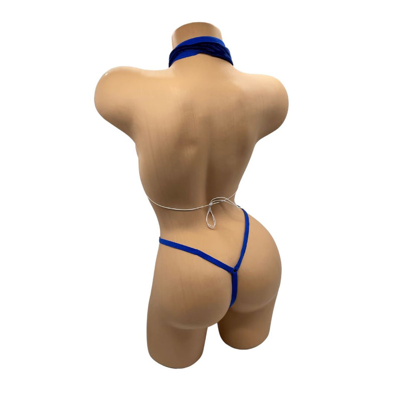 No. 130 Cris Cross Thong Set — Royal Velvet Dancer Depot