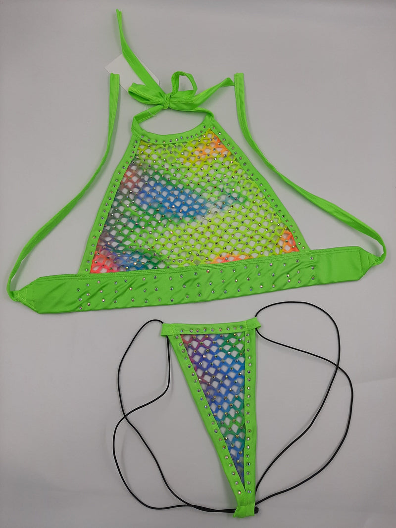Collections by Andrew- Lime Light Two Piece Dance Wear Dancer Depot 